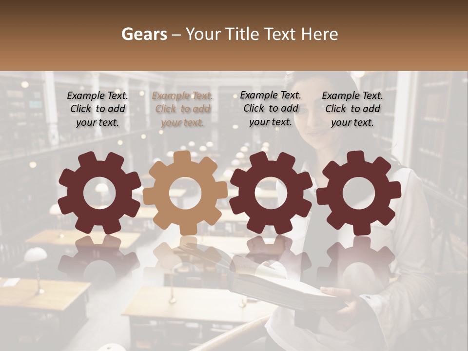 Standing Pretty White PowerPoint Template