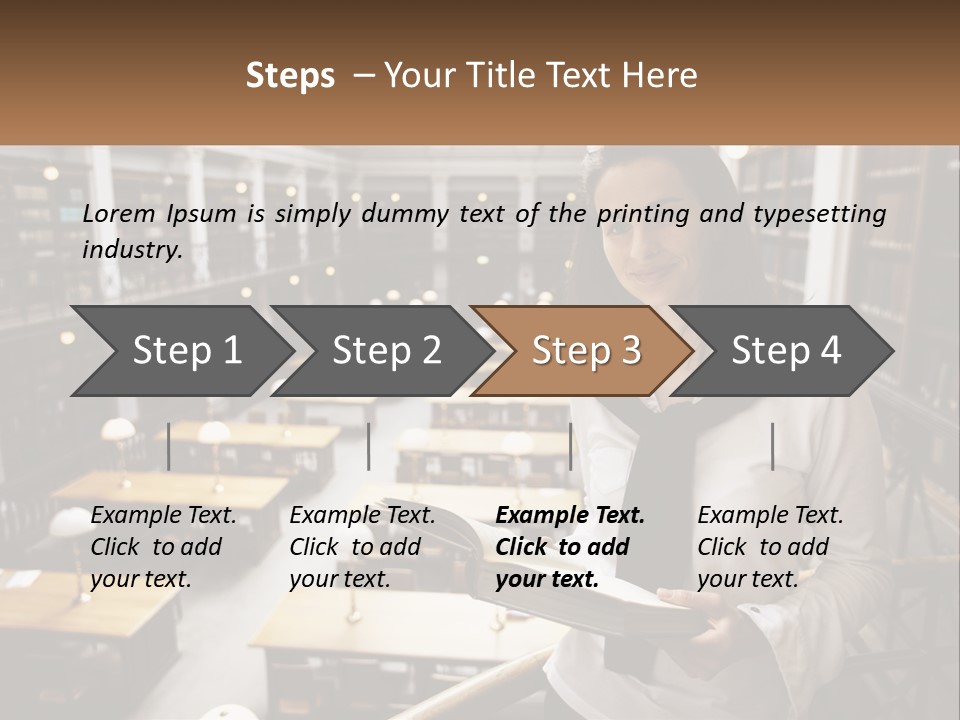 Standing Pretty White PowerPoint Template