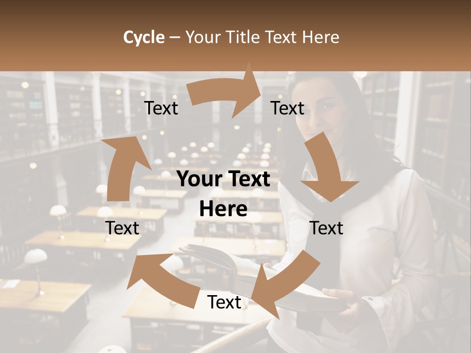 Standing Pretty White PowerPoint Template