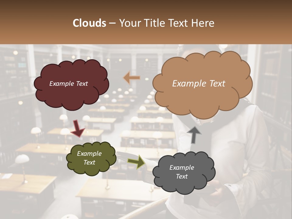 Standing Pretty White PowerPoint Template