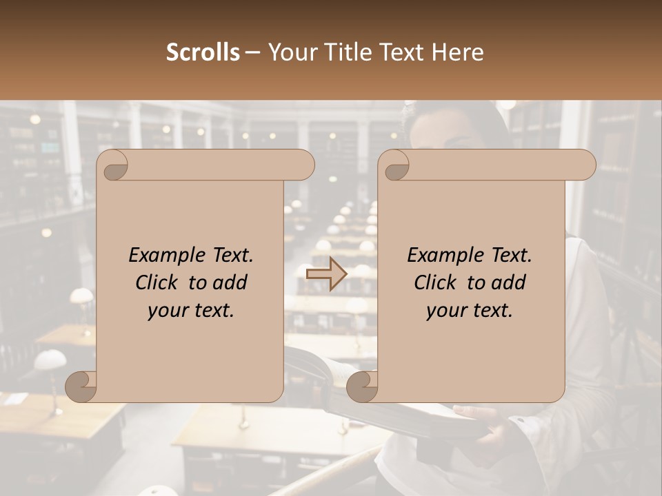Standing Pretty White PowerPoint Template
