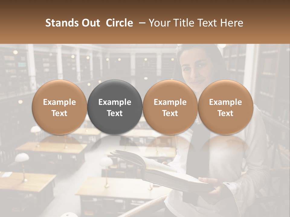 Standing Pretty White PowerPoint Template