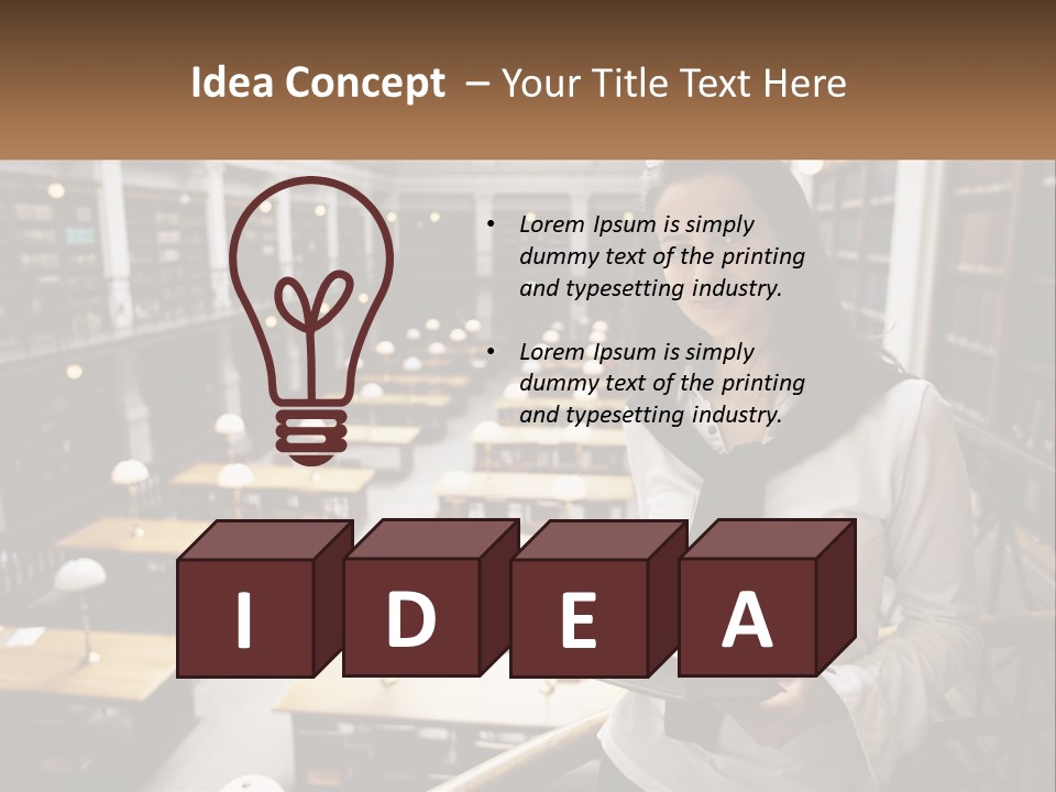 Standing Pretty White PowerPoint Template