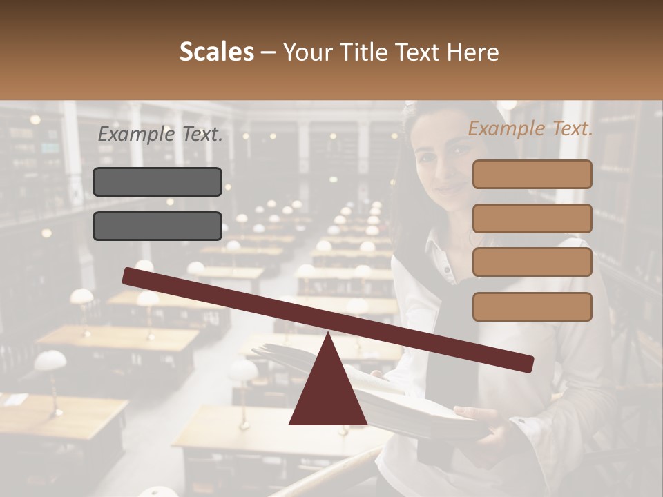 Standing Pretty White PowerPoint Template