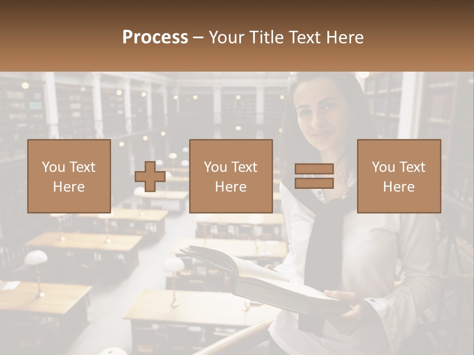Standing Pretty White PowerPoint Template