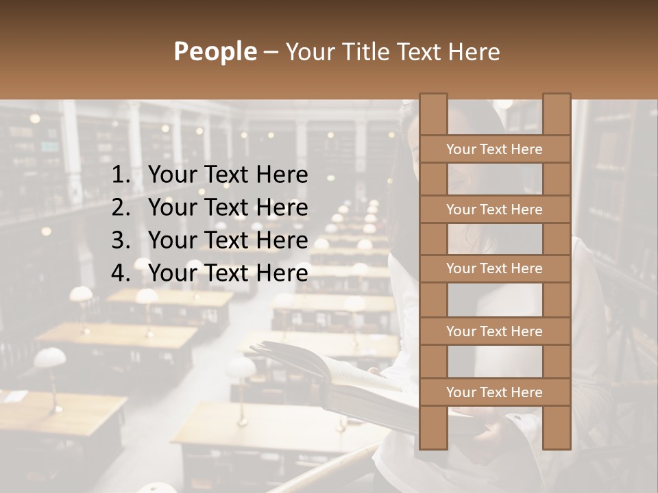 Standing Pretty White PowerPoint Template