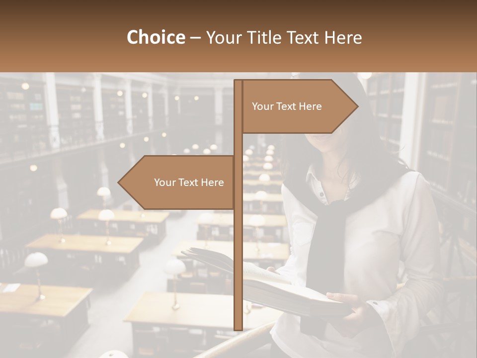 Standing Pretty White PowerPoint Template