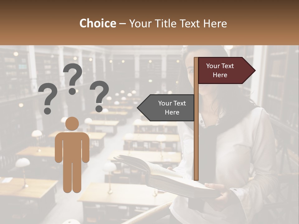 Standing Pretty White PowerPoint Template