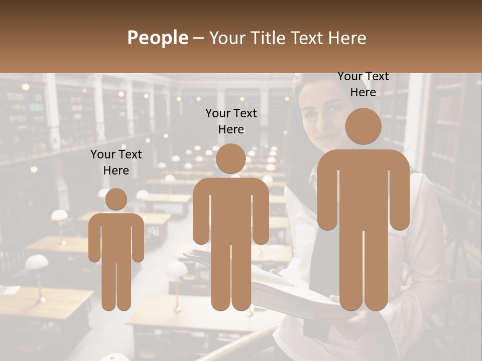 Standing Pretty White PowerPoint Template