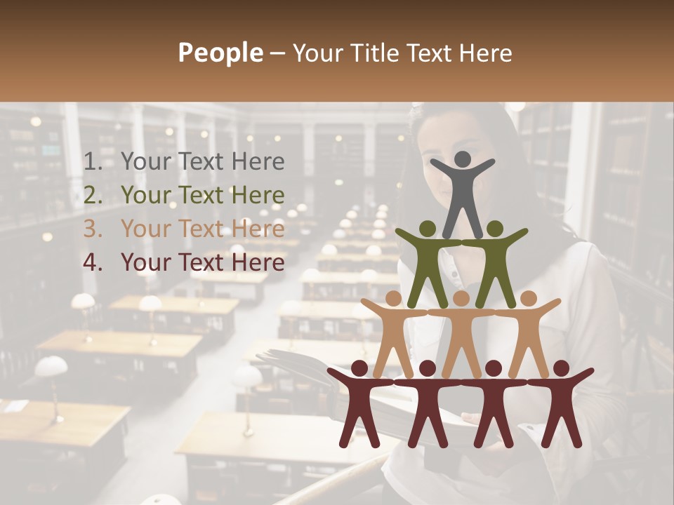 Standing Pretty White PowerPoint Template