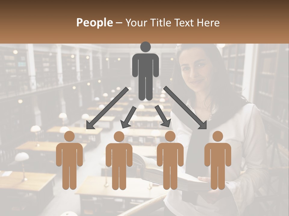 Standing Pretty White PowerPoint Template