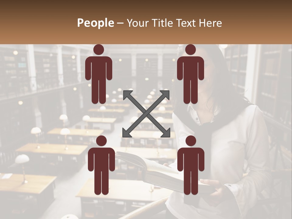 Standing Pretty White PowerPoint Template