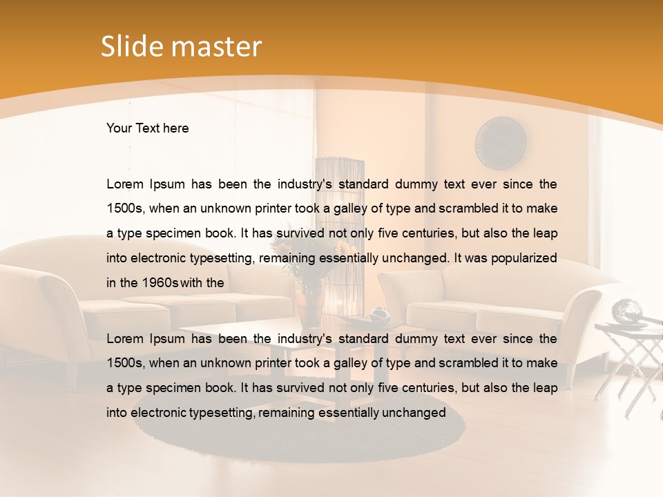 Luxury House Seat PowerPoint Template