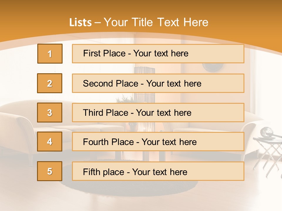 Luxury House Seat PowerPoint Template