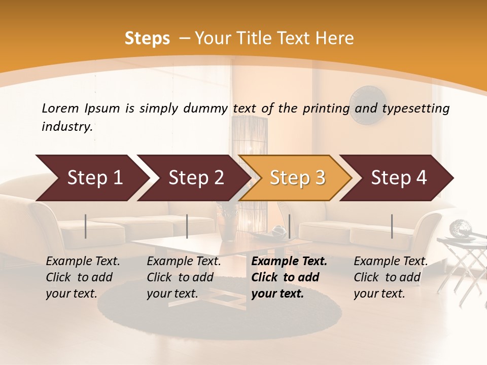 Luxury House Seat PowerPoint Template