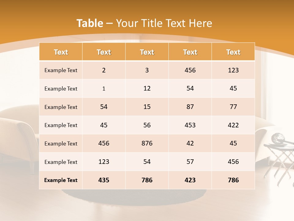 Luxury House Seat PowerPoint Template