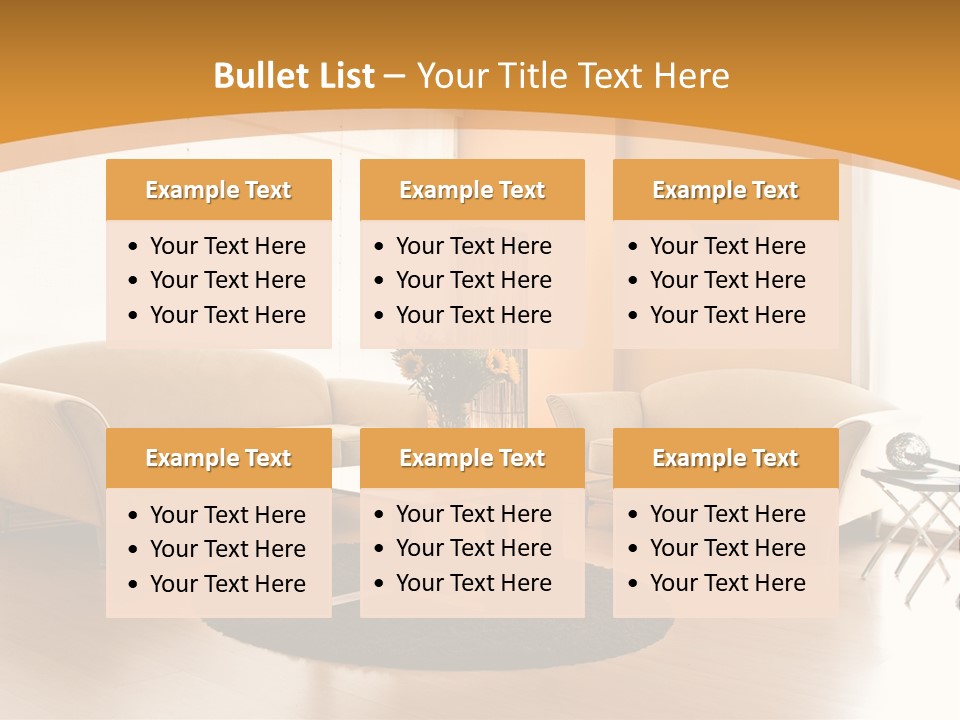 Luxury House Seat PowerPoint Template