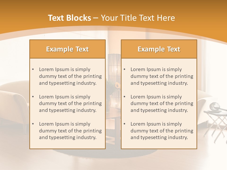 Luxury House Seat PowerPoint Template