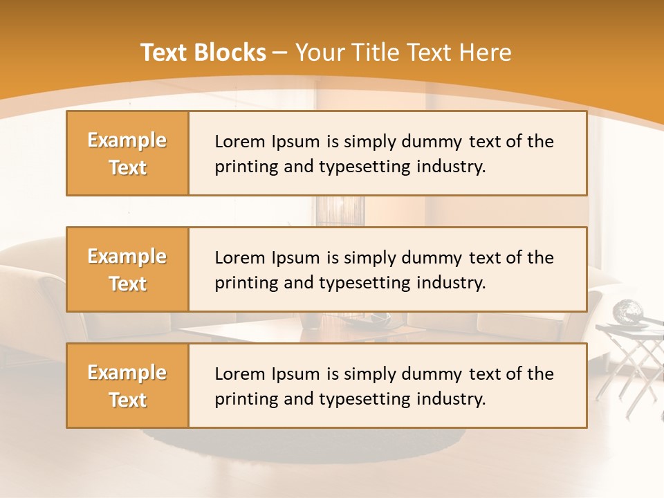 Luxury House Seat PowerPoint Template