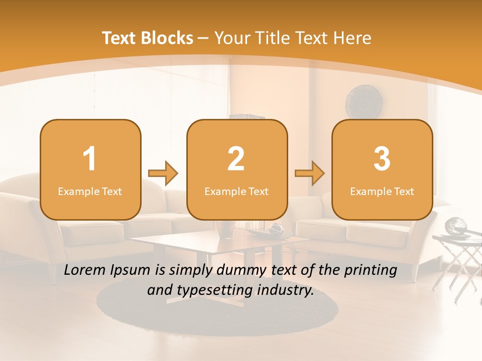Luxury House Seat PowerPoint Template