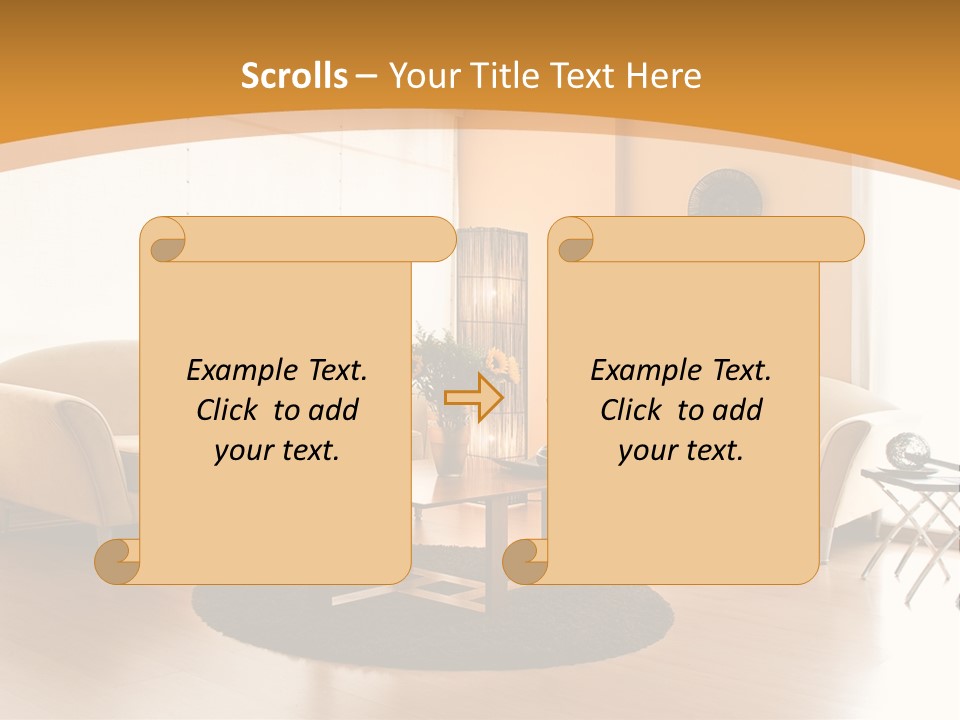 Luxury House Seat PowerPoint Template