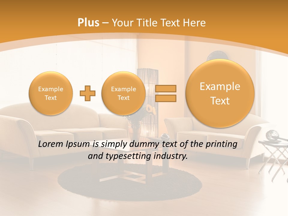 Luxury House Seat PowerPoint Template