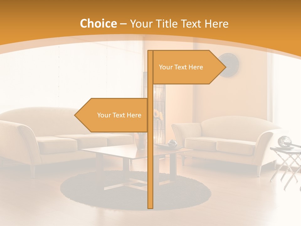 Luxury House Seat PowerPoint Template