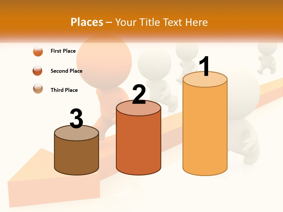 Competing People Abstract PowerPoint Template