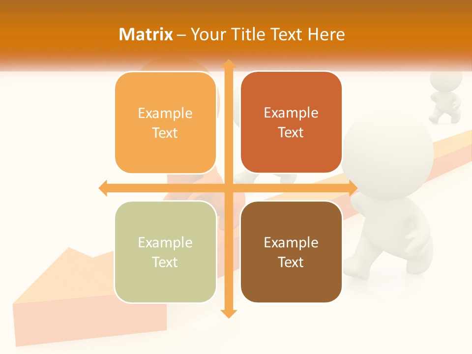 Competing People Abstract PowerPoint Template