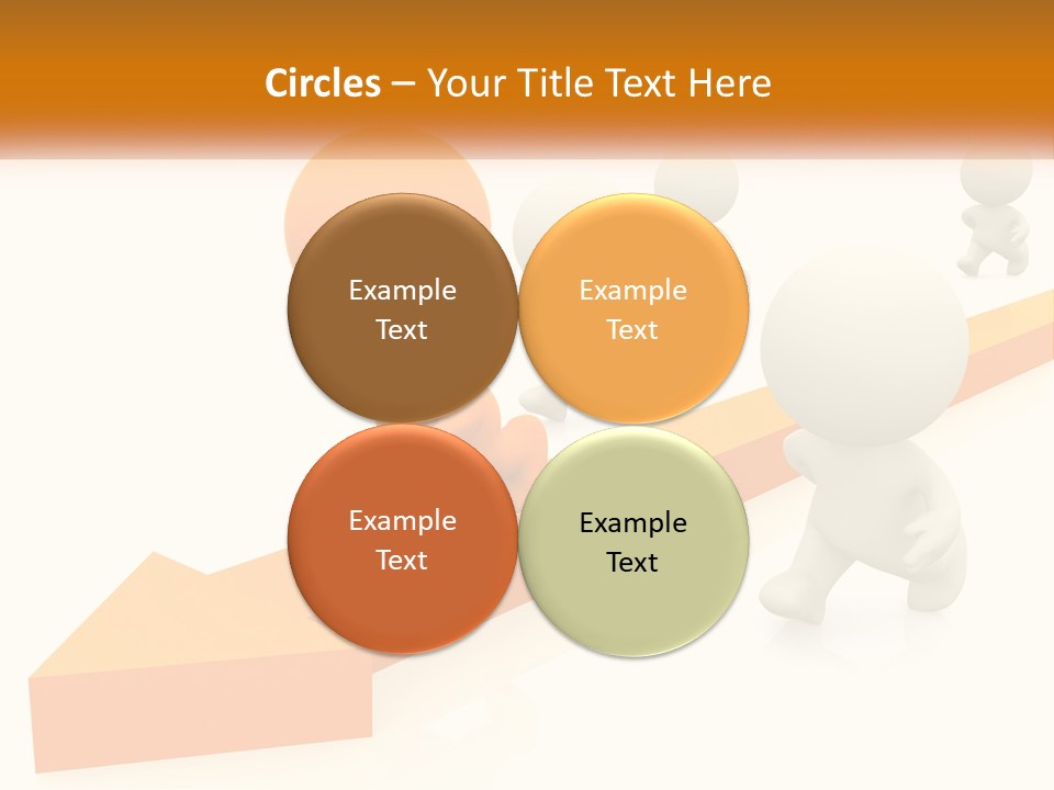 Competing People Abstract PowerPoint Template