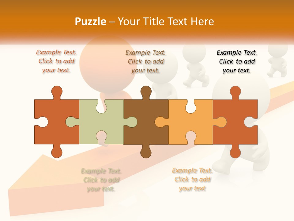 Competing People Abstract PowerPoint Template