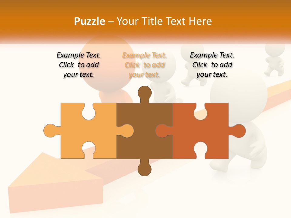 Competing People Abstract PowerPoint Template