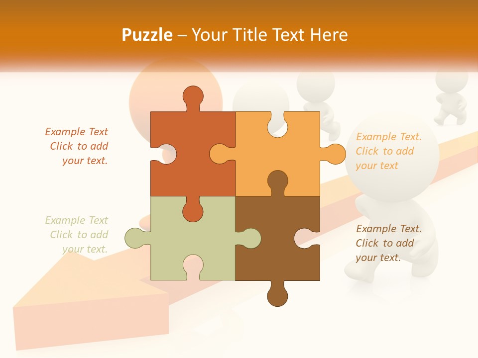 Competing People Abstract PowerPoint Template