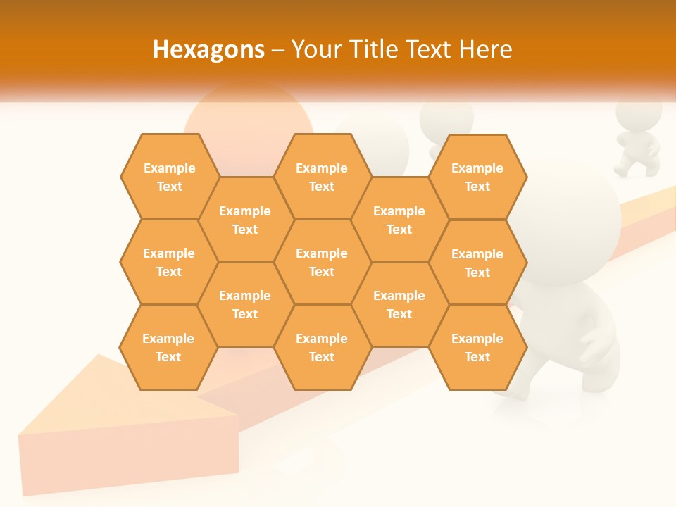 Competing People Abstract PowerPoint Template