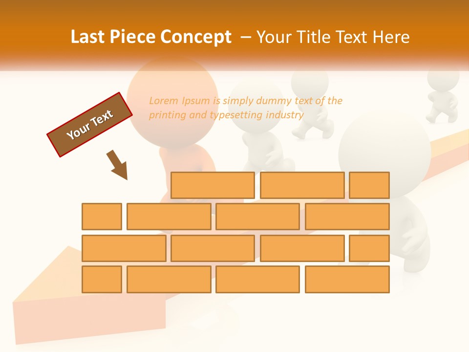 Competing People Abstract PowerPoint Template