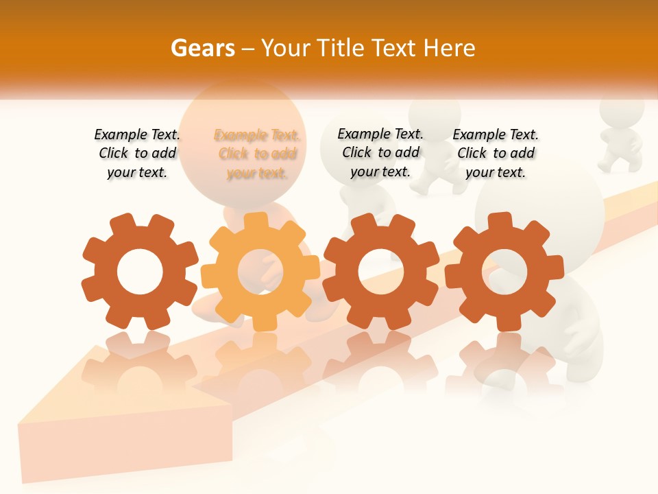 Competing People Abstract PowerPoint Template