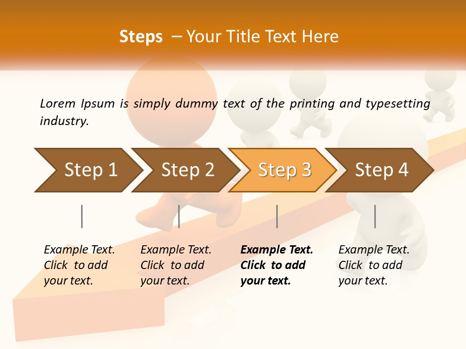 Competing People Abstract PowerPoint Template