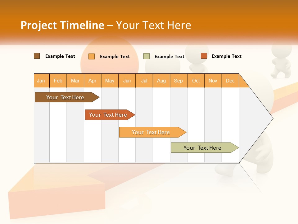 Competing People Abstract PowerPoint Template
