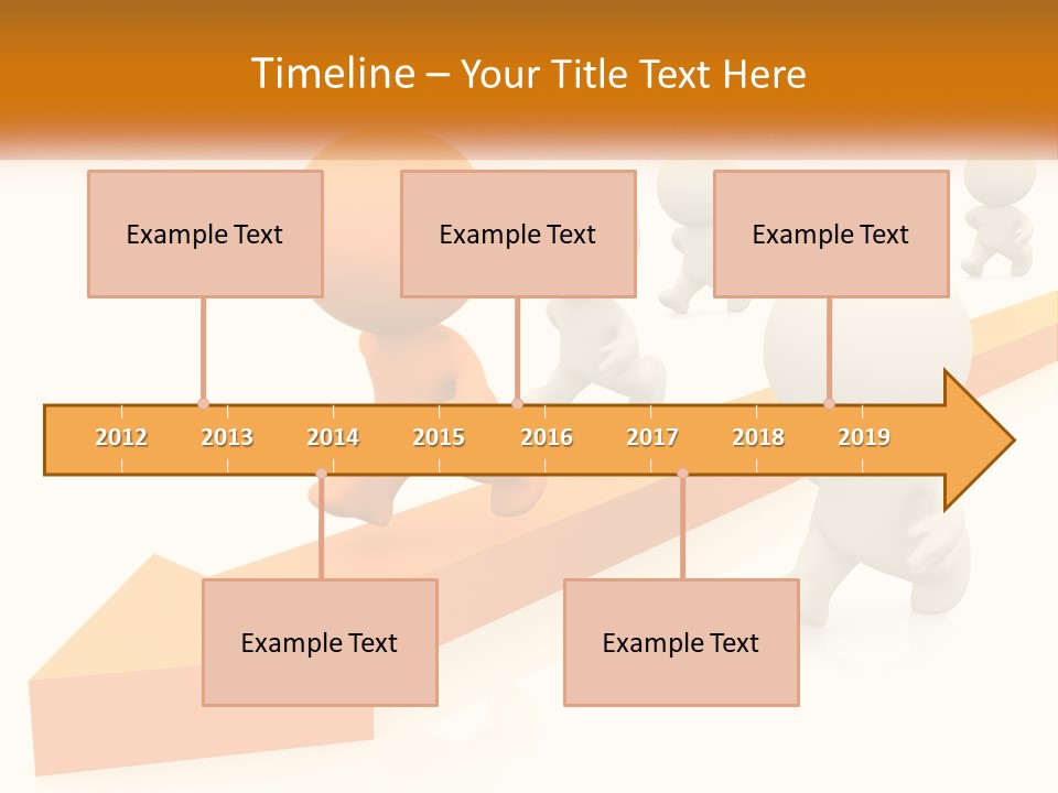 Competing People Abstract PowerPoint Template