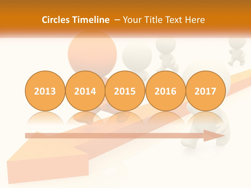 Competing People Abstract PowerPoint Template