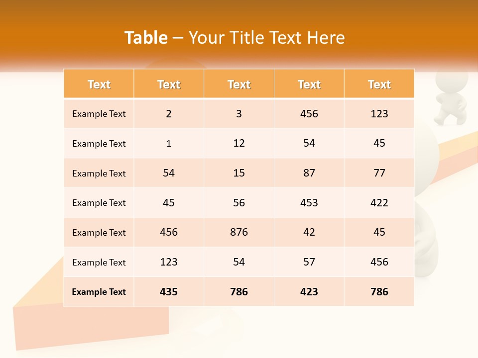 Competing People Abstract PowerPoint Template