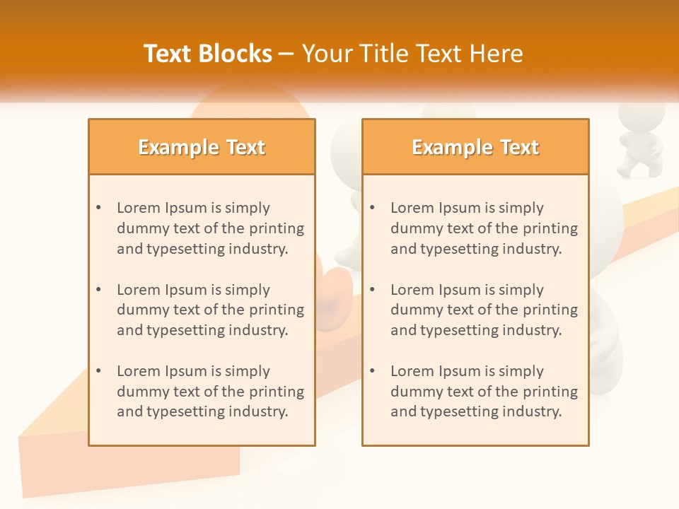 Competing People Abstract PowerPoint Template