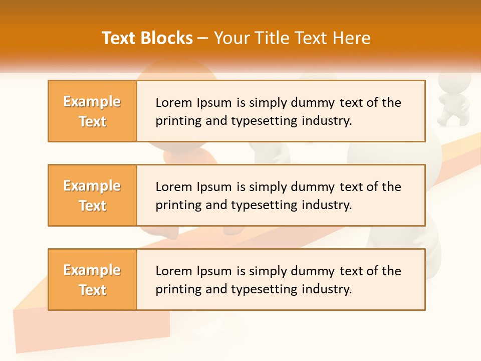 Competing People Abstract PowerPoint Template
