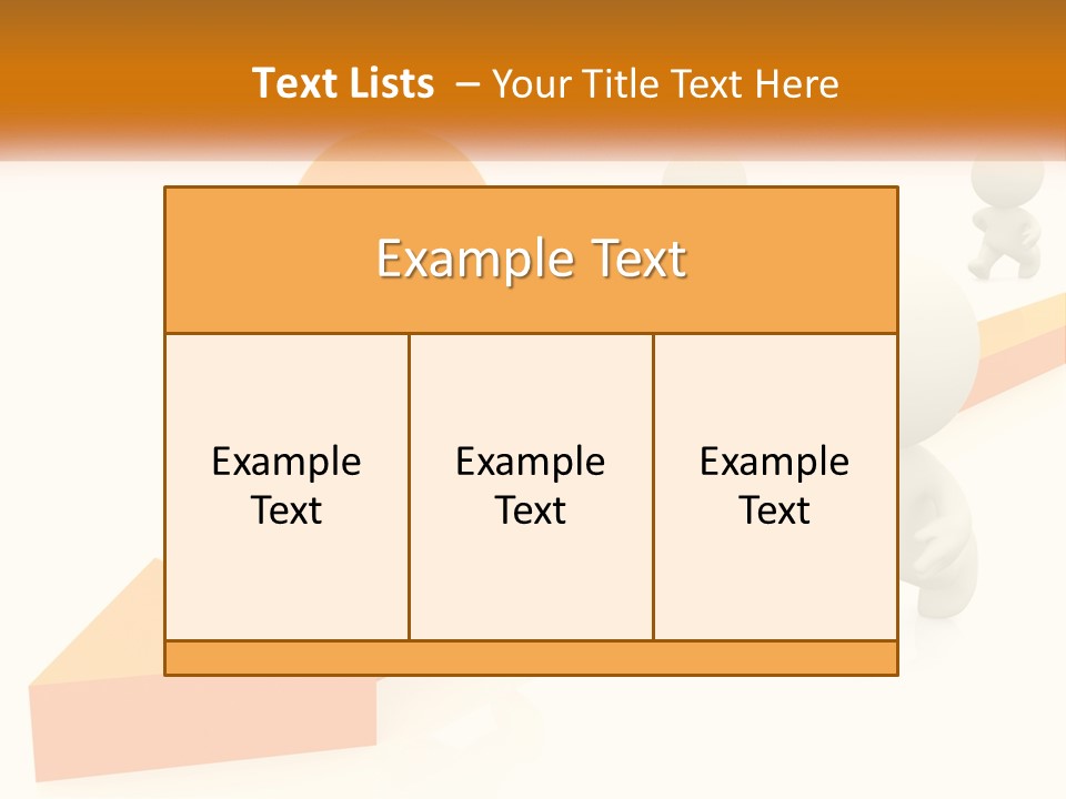 Competing People Abstract PowerPoint Template