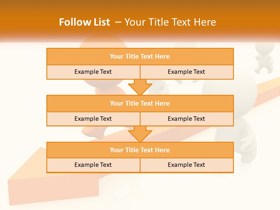 Competing People Abstract PowerPoint Template