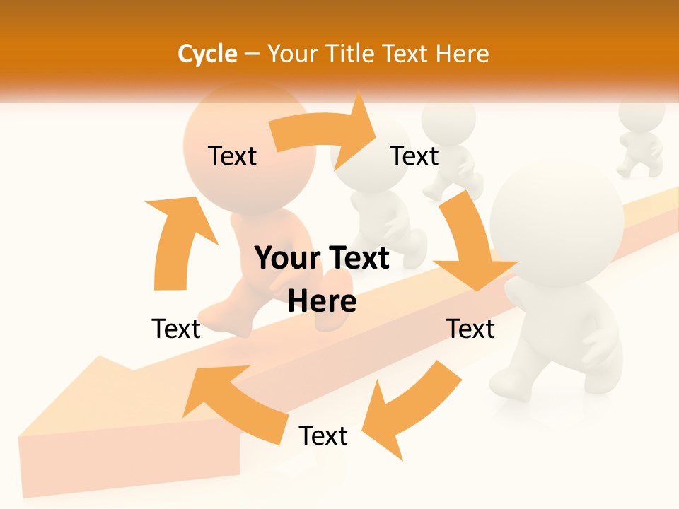 Competing People Abstract PowerPoint Template