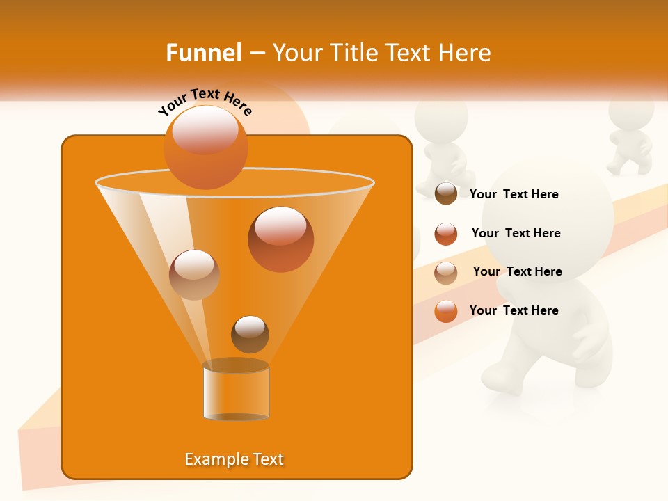Competing People Abstract PowerPoint Template