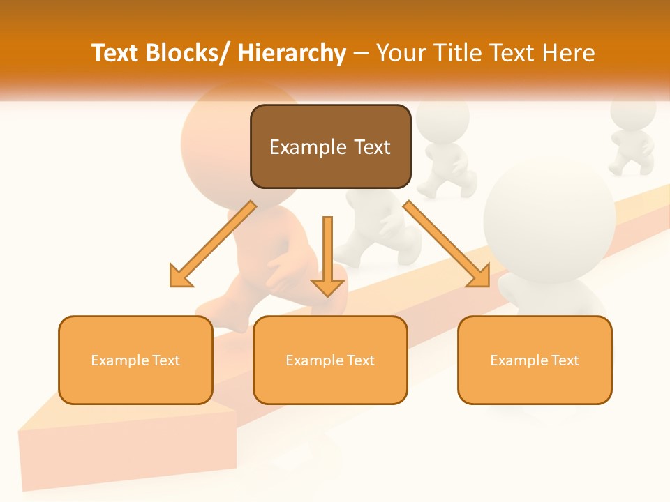 Competing People Abstract PowerPoint Template