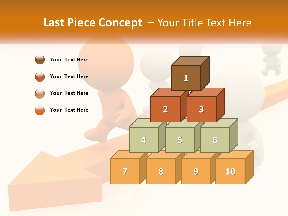 Competing People Abstract PowerPoint Template