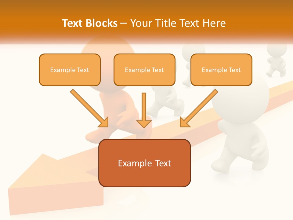 Competing People Abstract PowerPoint Template